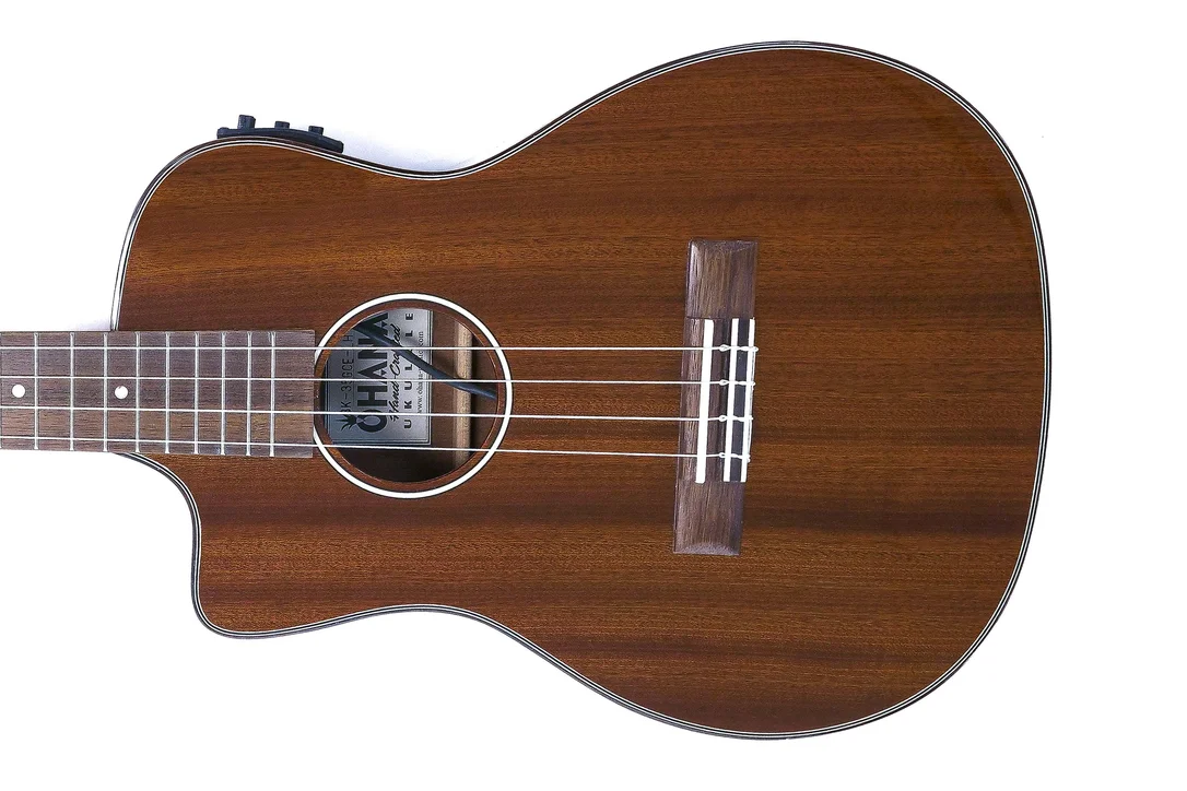 Ohana BK-35GCE-LH Left-Handed Baritone Ukulele w/ Pickup – B Stock