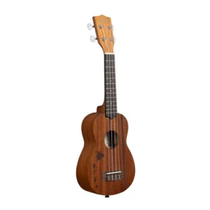 Satin Mahogany Soprano Ukulele with Hawaiian Islands