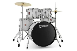 Premier Revolution 20″ 5 Piece Drum Kit – White