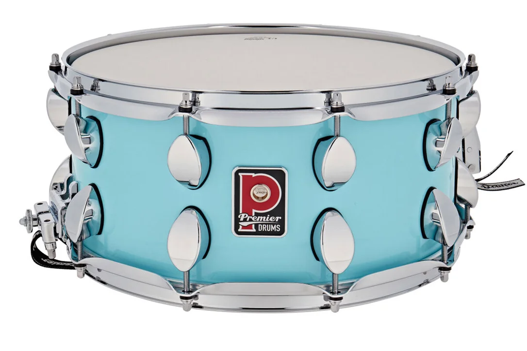Premier 14″ x 6.5″ Elite Snare Drum – Baby Blue