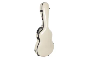Crossrock CRF2021C Classical Full Size Fiberglass Guitar Case – Ivory