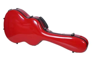 Crossrock CRF2021C Classical Full Size Fiberglass Guitar Case – Red