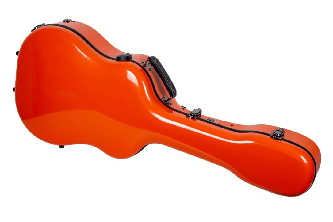 Crossrock CRF2021DOR Acoustic-Dreadnought Fiberglass Guitar Case – Orange