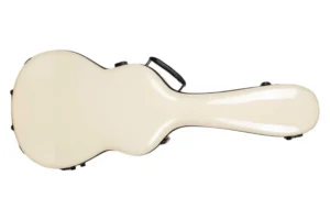 Crossrock CRF2020-00012IV Acoustic Guitar Fiberglass Case for 000 Style – Ivory