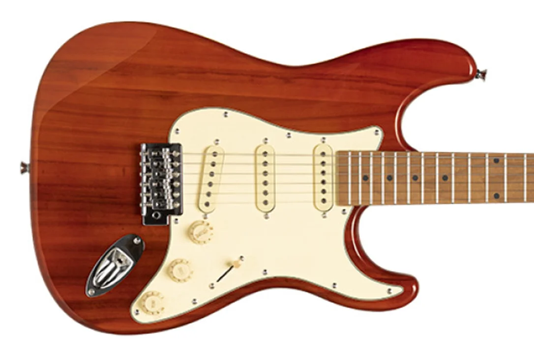 Stagg SES-55 Series 55 Electric Guitar – See Through Fiesta Red