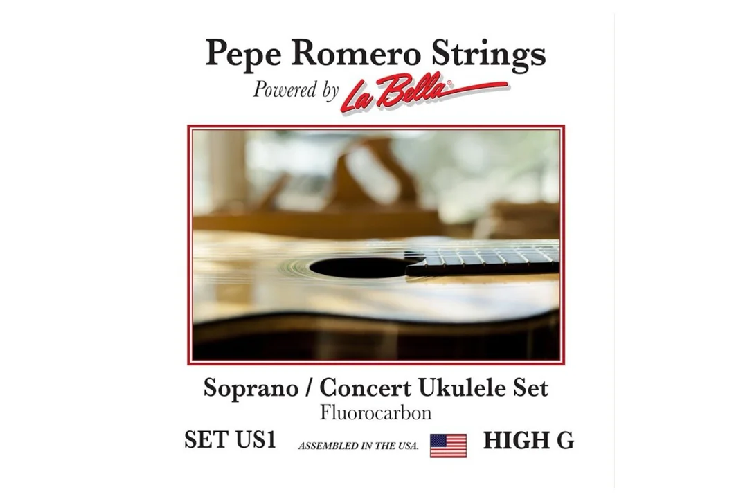 Pepe Romero Strings US1 Soprano/Concert Ukulele High G Set