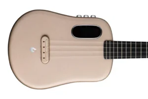 Lava U Carbon Fiber Acoustic-Electric Concert Ukulele – Sparkle Gold