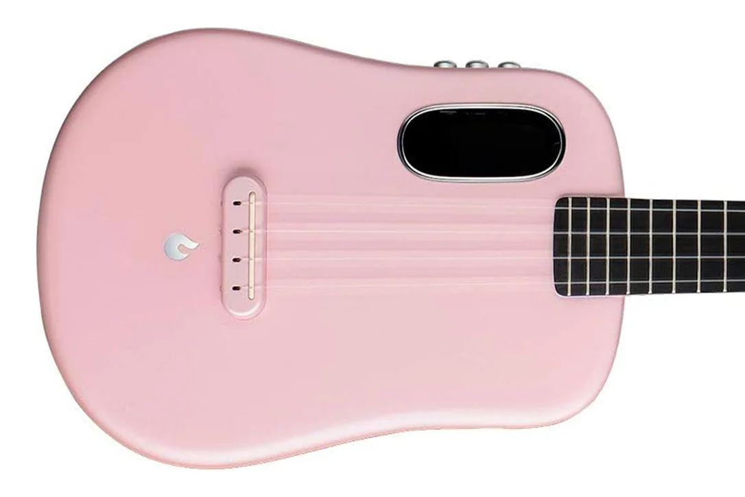 Lava U Carbon Fiber Acoustic-Electric Tenor Ukulele – Sparkle Pink