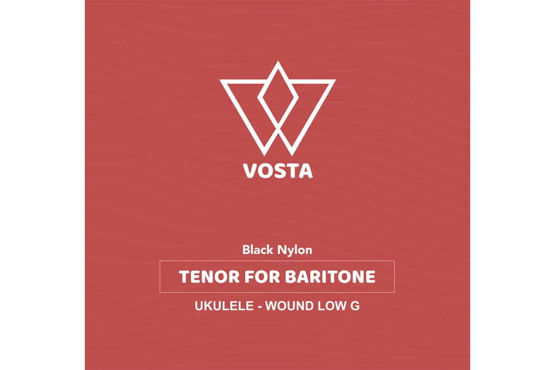 Vosta Black Nylon Tenor for Baritone Ukulele Strings – Wound Low G