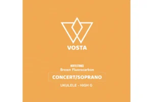 Worth Brown by Vosta Fluorocarbon Soprano/Concert Ukulele Strings – High G