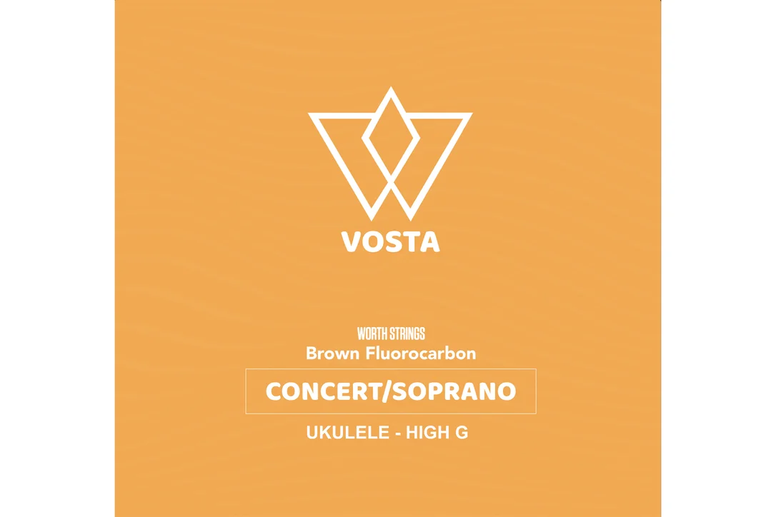 Worth Brown by Vosta Fluorocarbon Soprano/Concert Ukulele Strings – High G