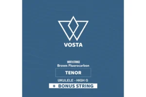 Worth Brown by Vosta Fluorocarbon Tenor Ukulele Strings – High G + Wound Low G