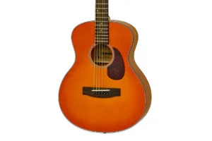 Aria 151-Lil’-MTOS Orange Sunburst Spruce Top Acoustic Guitar