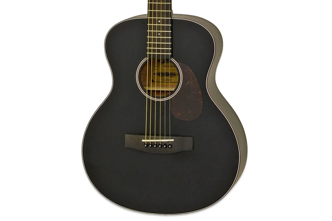 Aria 151-Lil’ Matte Black Spruce Top Acoustic Guitar