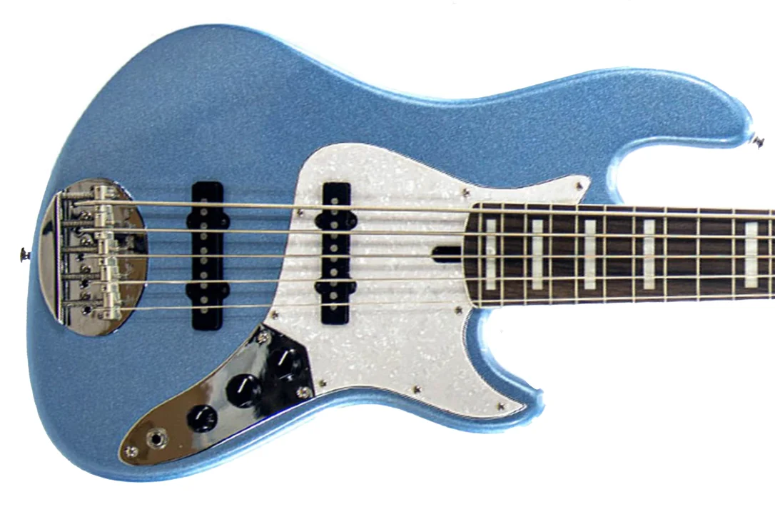 Lakland DJ-5 Skyline Darryl Jones 5-string Bass Guitar – Lake Placid Blue