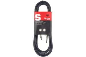 Stagg SGC3 S-Series 1/4 Inch Instrument Cable – 10 Feet