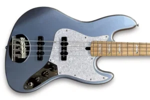 Lakland 44-60 Custom Skyline Series 4-String Electric Bass – Ice Blue Metallic