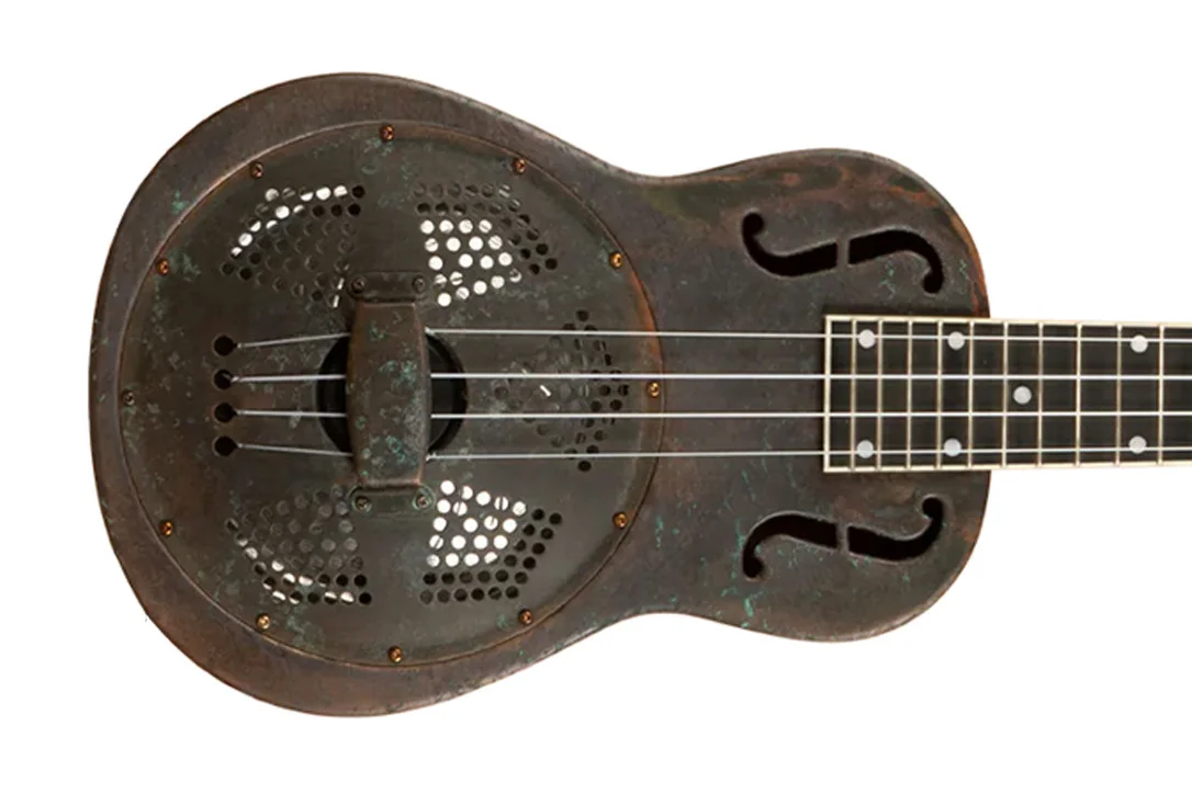 Kala RES-COP-T-E Resonator Antique Copper Tenor Ukulele w/ EQ and Bag