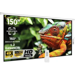 Pantalla Proyector Electrica 150′ Blackout 16:9 Con Control
