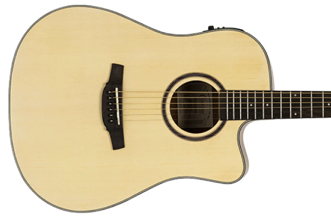 Crafter HD100-CE-N Silver Series 100 Dreadnought Acoustic-Electric Guitar