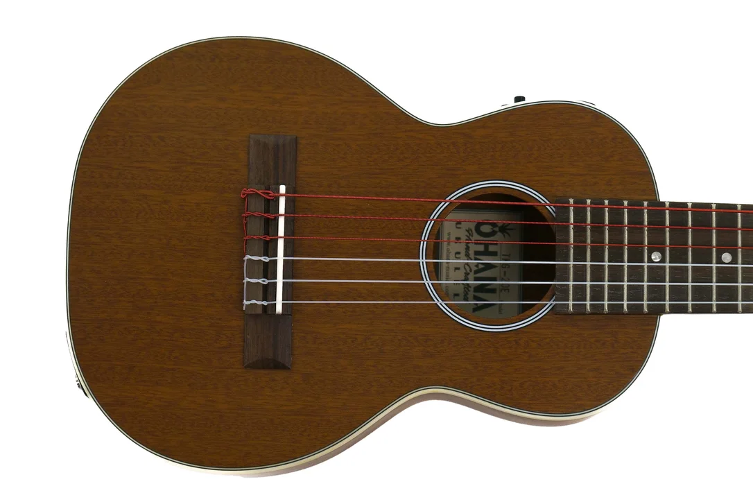 Ohana TKG-20E Solid Mahogany Top Guitarlele w/ Pickup – E to E Tuning