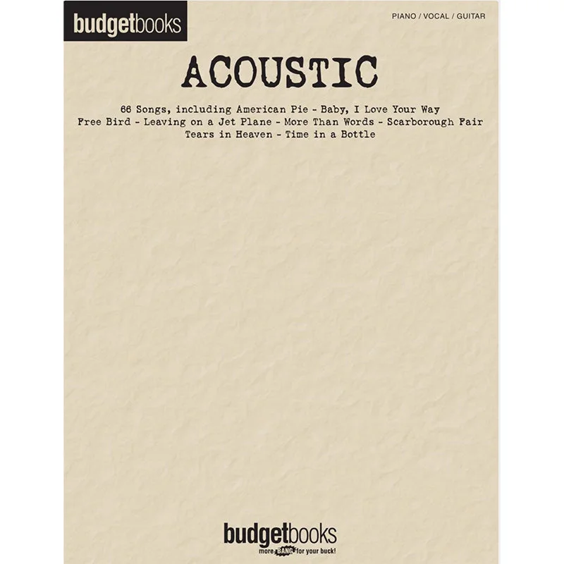 Acoustic (Budget Books Series)