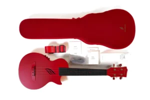Enya Nova UE/RD Red Concert Ukulele w/ Pickup
