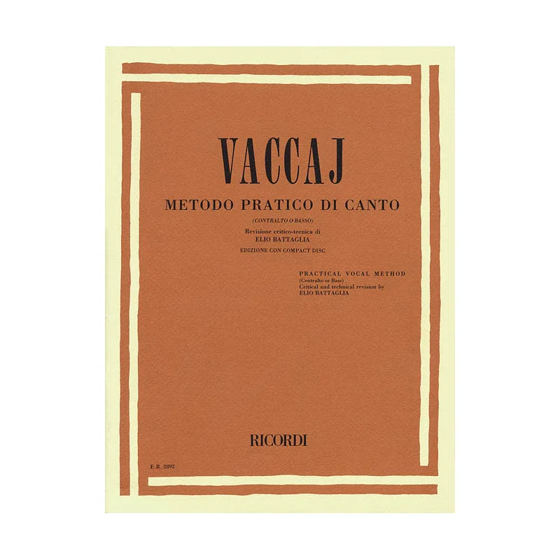 Practical Vocal Method (Vaccai) – Low Voice
