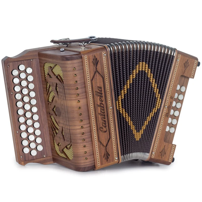 Cantabella Rustica II Acordeon Sin Registros MI Madera