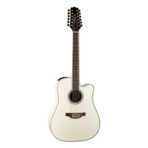 Takamine GD37CE-12 PW Dreadnought de 12 cuerdas con Cutaway Blanco Perla