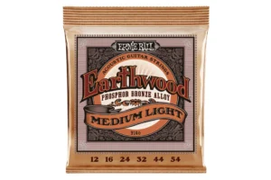 Ernie Ball Earthwood Medium Light Phosphor Bronze Acoustic Guitar Strings – 12-54