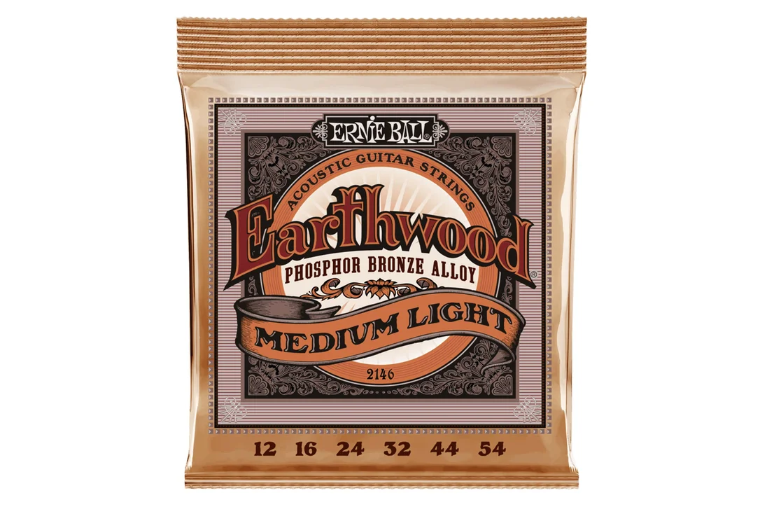 Ernie Ball Earthwood Medium Light Phosphor Bronze Acoustic Guitar Strings – 12-54