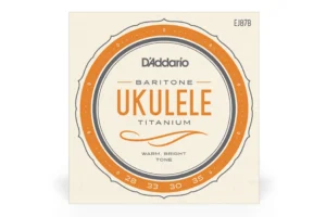 D’Addario EJ87B Titanium Baritone Ukulele Strings (D-G-B-E Tuning) – WOUND D & G
