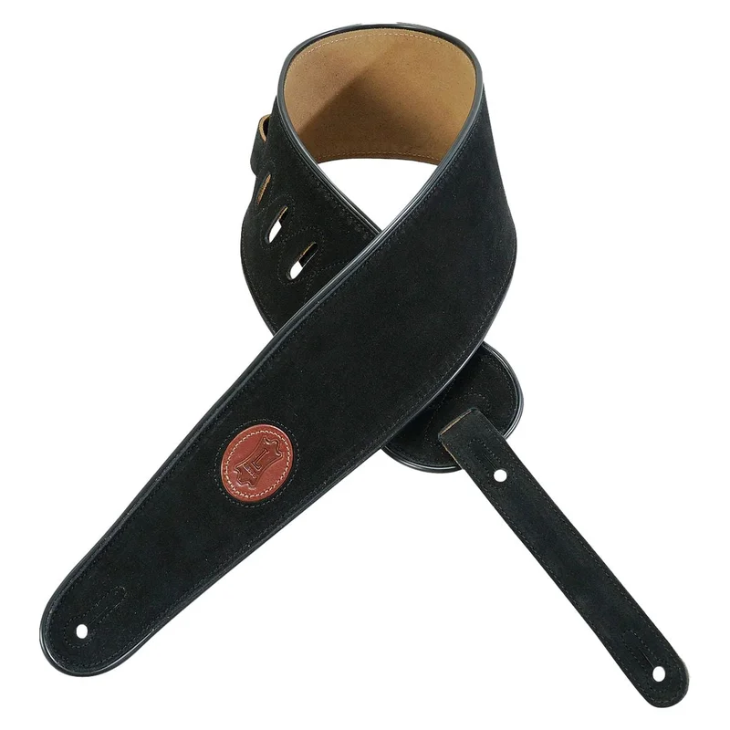Levy Signature Suede Series 4in Leather Guitar Strap