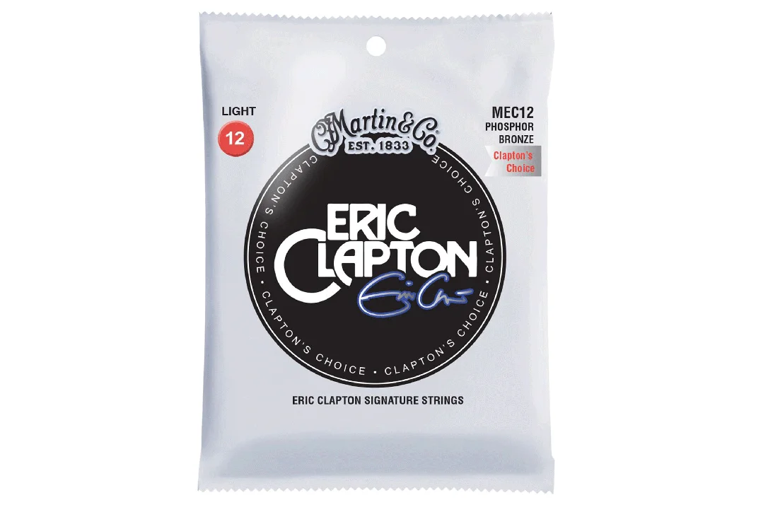 Martin MEC12 Clapton’s Choice Phosphor Bronze Acoustic Guitar Strings – .012-.054 Light