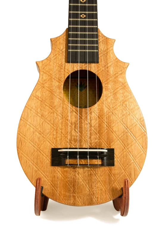 UkeSA Pineapple Sunday Opio Concert Ukulele Solid Acacia “Alexander the Great” by Pops KoAloha (DISCOUNTED $387)