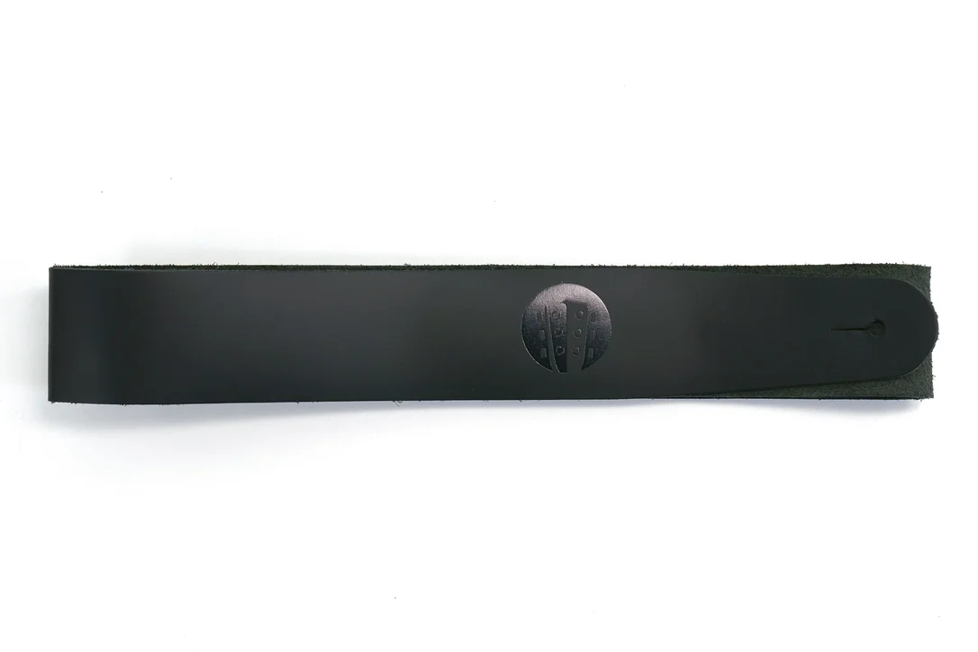 Terry Carter Music Store 2 Inch Leather Guitar Strap – BLACK