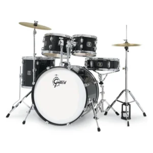 Batería Acústica Serie Renegade Bombo 22 Plg – Incluye Hardware Y Platillos – Black Mist – Gretsch Drum – RGE625BM