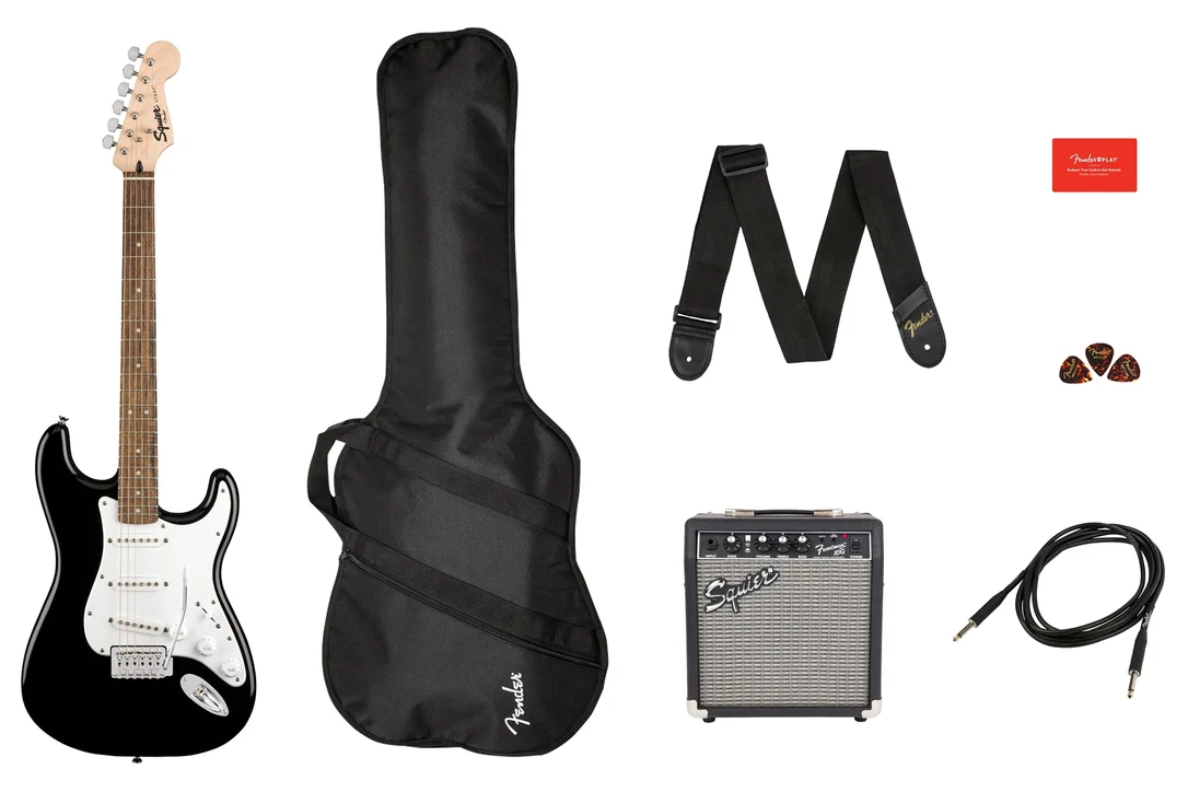 Squier By Fender Stratocaster Guitar Pack – Black