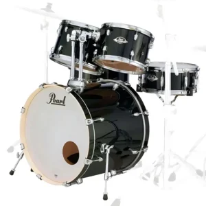 Batería Acústica Serie Export Bombo 22 Plg – No Incluye Accesorios – Jet Black – Pearl – EXX725SP/C31