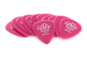 Dunlop Delrin 500 Dark Pink .96mm Guitar Picks – 72 Pack