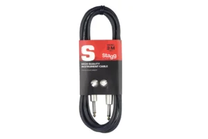 Stagg SGC3DL S-Series 1/4 Inch Instrument Cable – 10 Feet