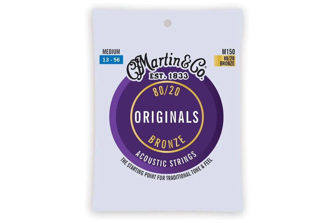 Martin M150 Acoustic 80/20 Bronze Guitar Strings – Medium .013-.056