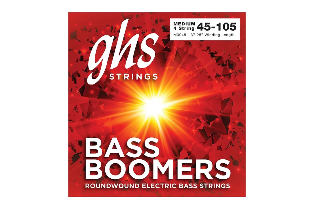 GHS M3045 Bass Boomers Nickel-Plated Long Scale Electric Bass Strings – Medium .045-.105