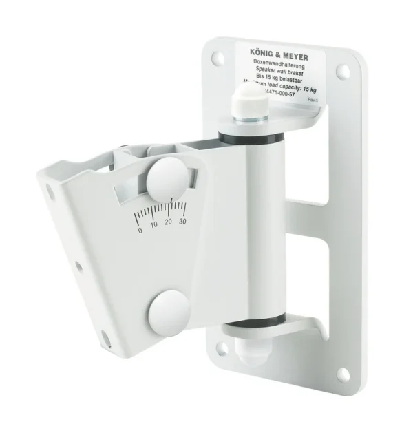 Soporte De Pared Multiusos Para Altavoces Blanco – K&M – 24471