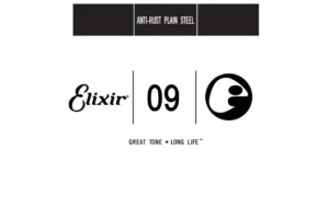 Elixir 13009 Anti-Rust Plain Steel Single Guitar String – .009