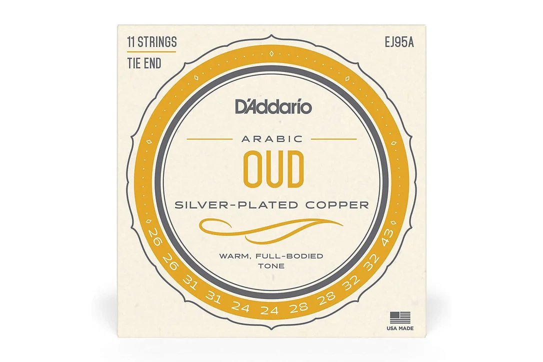 D’Addario EJ95A Silver Plated Copper 11-String Arabic Oud Strings – .026-.043