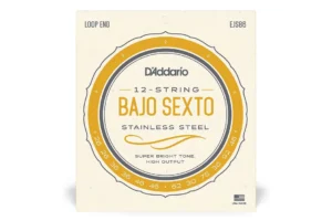 D’Addario EJS86 Stainless Steel 12-String Bajo Sexto Strings – .026-.046