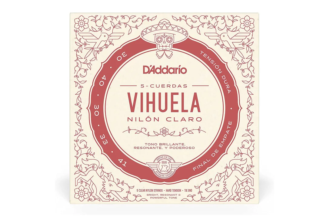D’Addario MV10H Pro-Arté Nylon 5-String Vihuela Strings – Hard Tension .030-.041