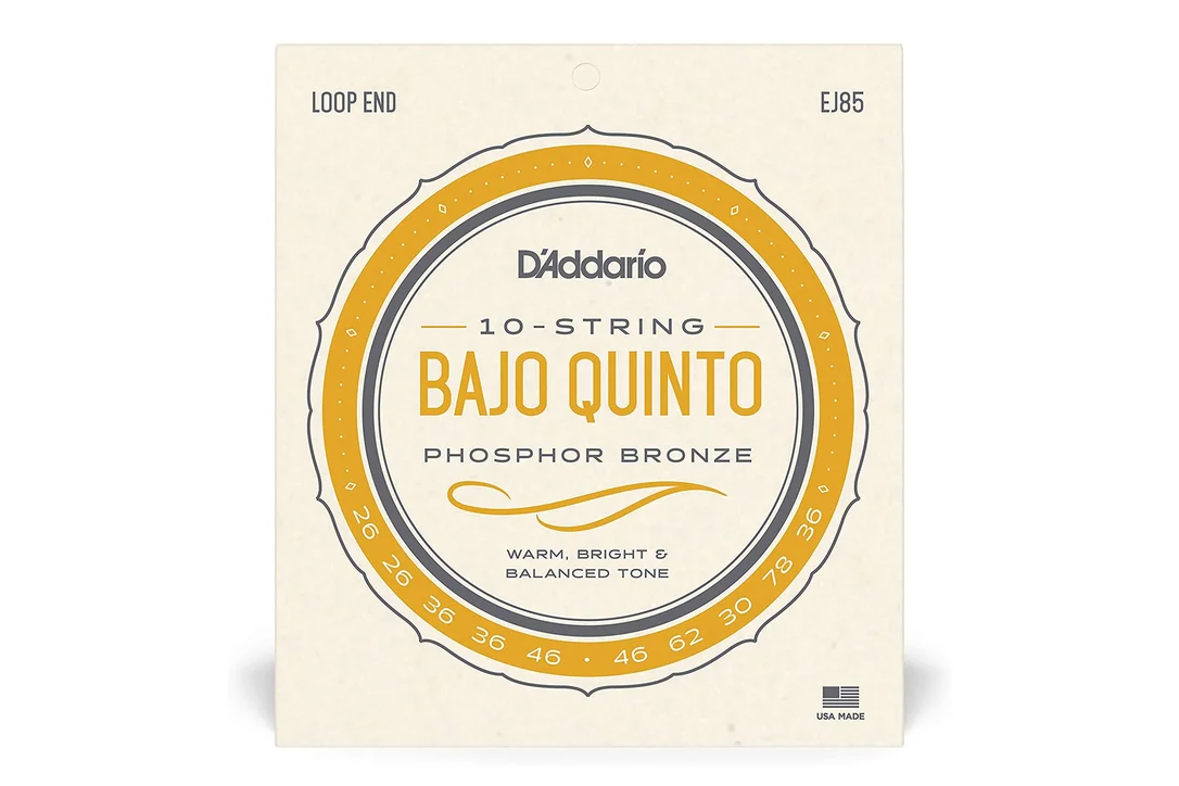 D’Addario EJ85 Phosphor Bronze 10-String Bajo Quinto Strings – .026-.036